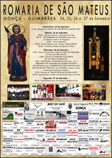 Cartaz da Romaria de São Mateus 2010