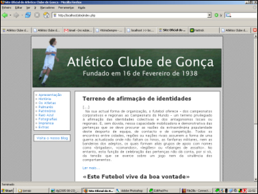 Nova Imagem do Site Oficial