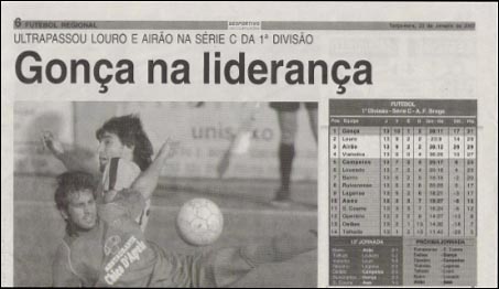 Desportivo de Guimarães - Gonça na liderança