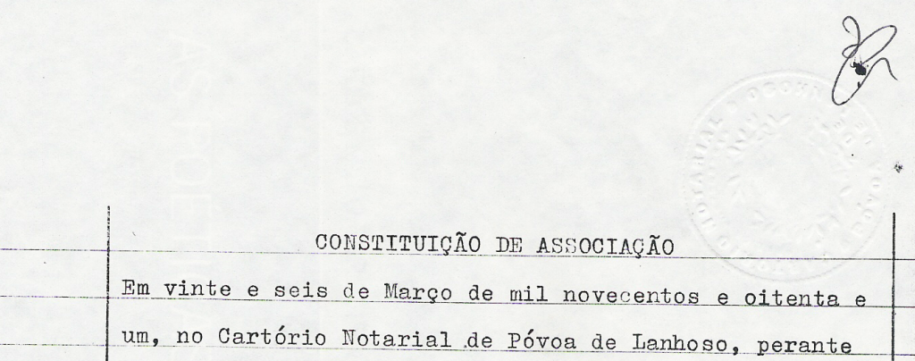 Constituição da Associação